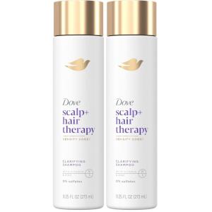 Dove Density Boost Hydrating Shampoo Scalp + Hair Therapy for Gentle Cleansing, with Vitamin B3, Zinc and 0% sulfates, 9.25 oz(9.25 Fl Oz (Pack of 2))
