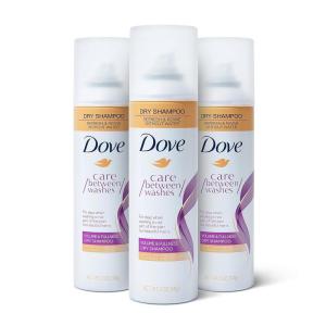 Dove Dry Shampoo Volume and Fullness 3 Count Hair Treatment for Oily Hair, Cleansing Hair Volumizer 5 oz