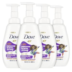 Dove Foaming Body Wash For Kids 4 Count Berry Smoothie Hypoallergenic Skin Care 13.5 oz(Berry Smoothie)
