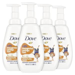 Dove Foaming Body Wash For Kids 4 Count Berry Smoothie Hypoallergenic Skin Care 13.5 oz(Coconut Cookie)