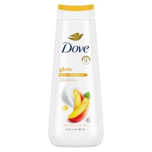 Dove Glowing Body Wash For Revitalized, Refreshed Skin Mango Butter and Almond Butter Cleanser That Effectively Washes Away Bacteria While Nourishing Your Skin 22 oz 4 Count(Mango and Almond Butter)