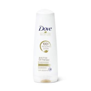 Dove Nutritive Solutions Dry Hair Conditioner for Frizzy Control Oil Therapy with Nutri-Oils Moisturizing Conditioner Formula Smooths Hair 12 oz, 4 Count(Unscented)