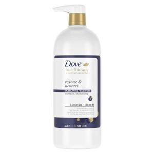 Dove Rescue and Protect Shampoo, 33.8 fl oz – Sulfate Free Shampoo for Damaged Hair, Strengthens Hair, Seals Split Ends, Nourishes for Soft, Smooth, Healthy-looking Hair(33.8 Fl Oz (Pack of 1))