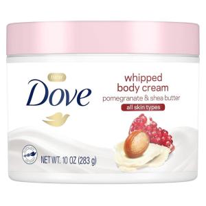 Dove Whipped Body Cream Dry Skin Moisturizer Pomegranate and Shea Butter Nourishes Skin Deeply 10 oz 3 Count(Pomegranate and Shea Butter)