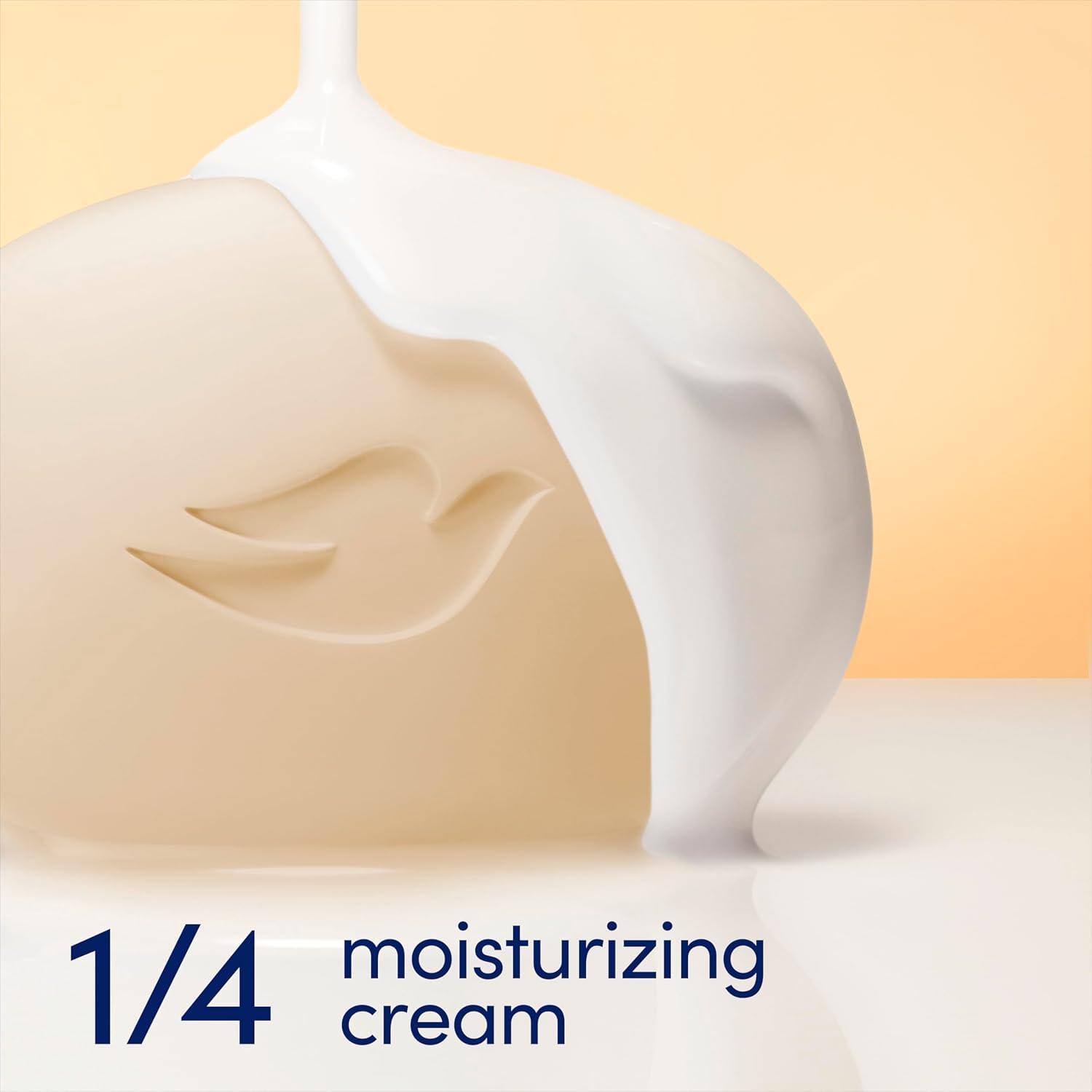 imageDove Indulge Soap Bar 6 Bars Warm Vanilla Sweet Cream for Hydrated amp Soft Skin 375 oz