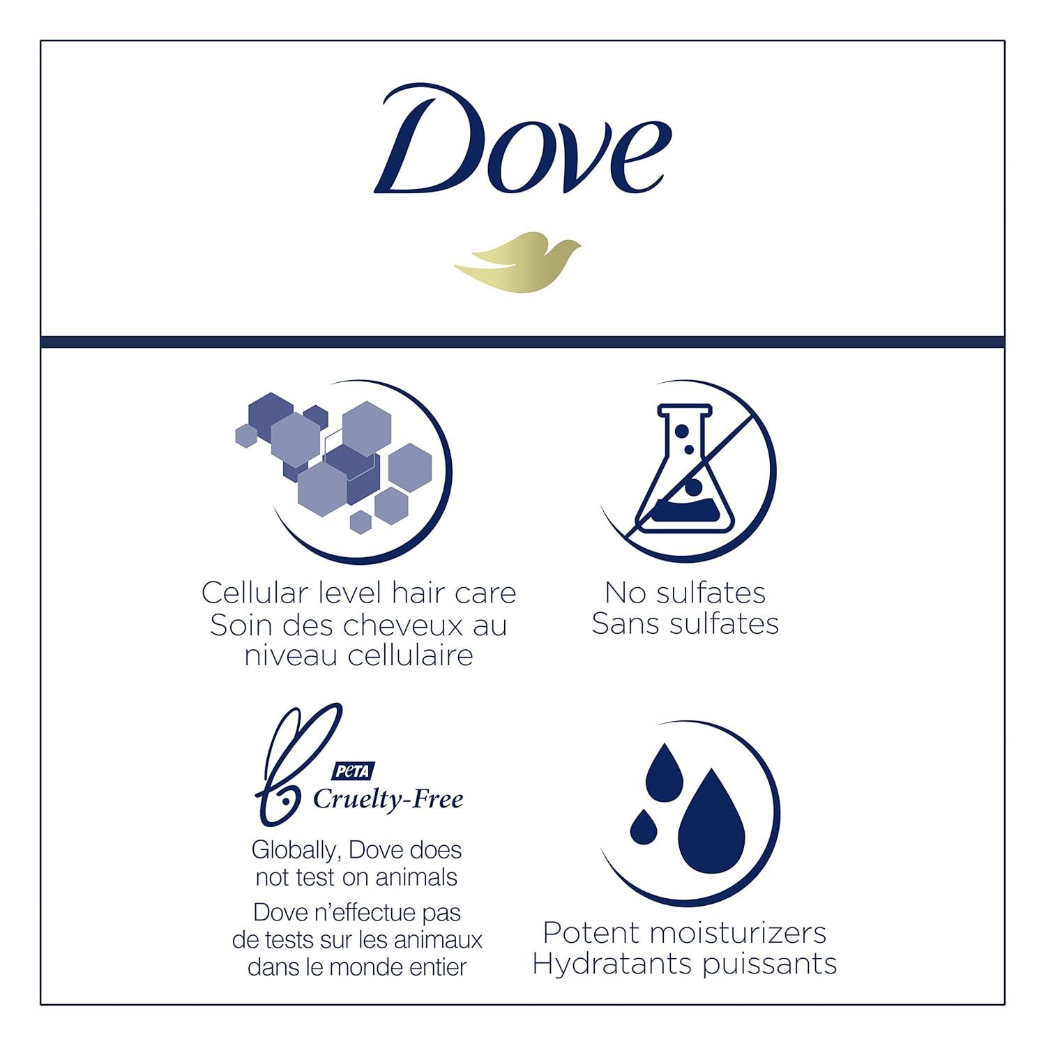 imageDove Hair Therapy Conditioner Strength amp Fullness Boost Strengthening Treatment for Thin Fine Hair Sulfate Free Conditioner for 2X Visibly Fuller Thicker Hair 338 oz