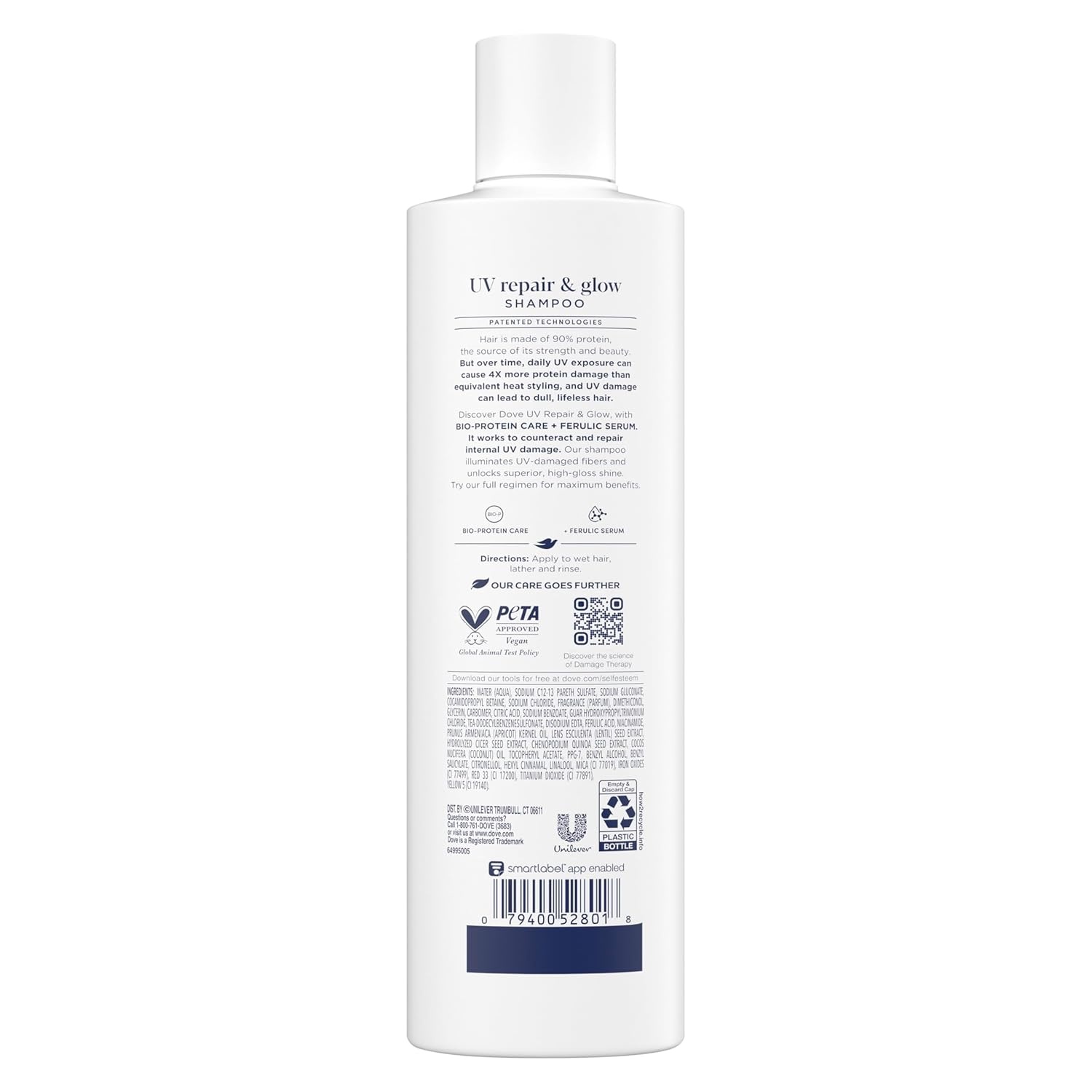 imageDove Damage Therapy Shampoo 1 ct UV Repair amp Glow Repairs 99 of UV hair damage with Ferulic Serum 12 oz