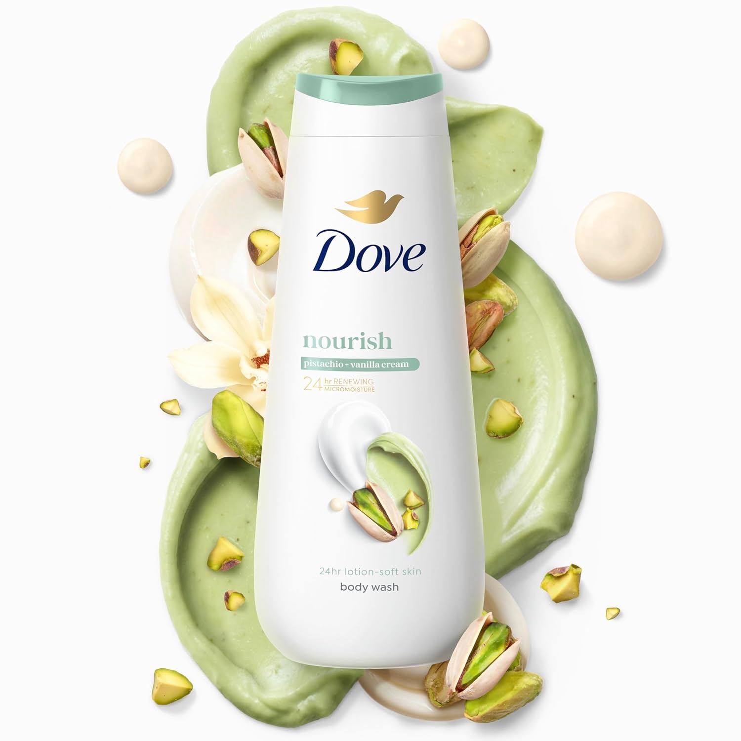 image:imageDove Hydrating Body Wash for Women Pistachio amp Vanilla Cream for Hydrated amp Repaired Skin 20 fl oz