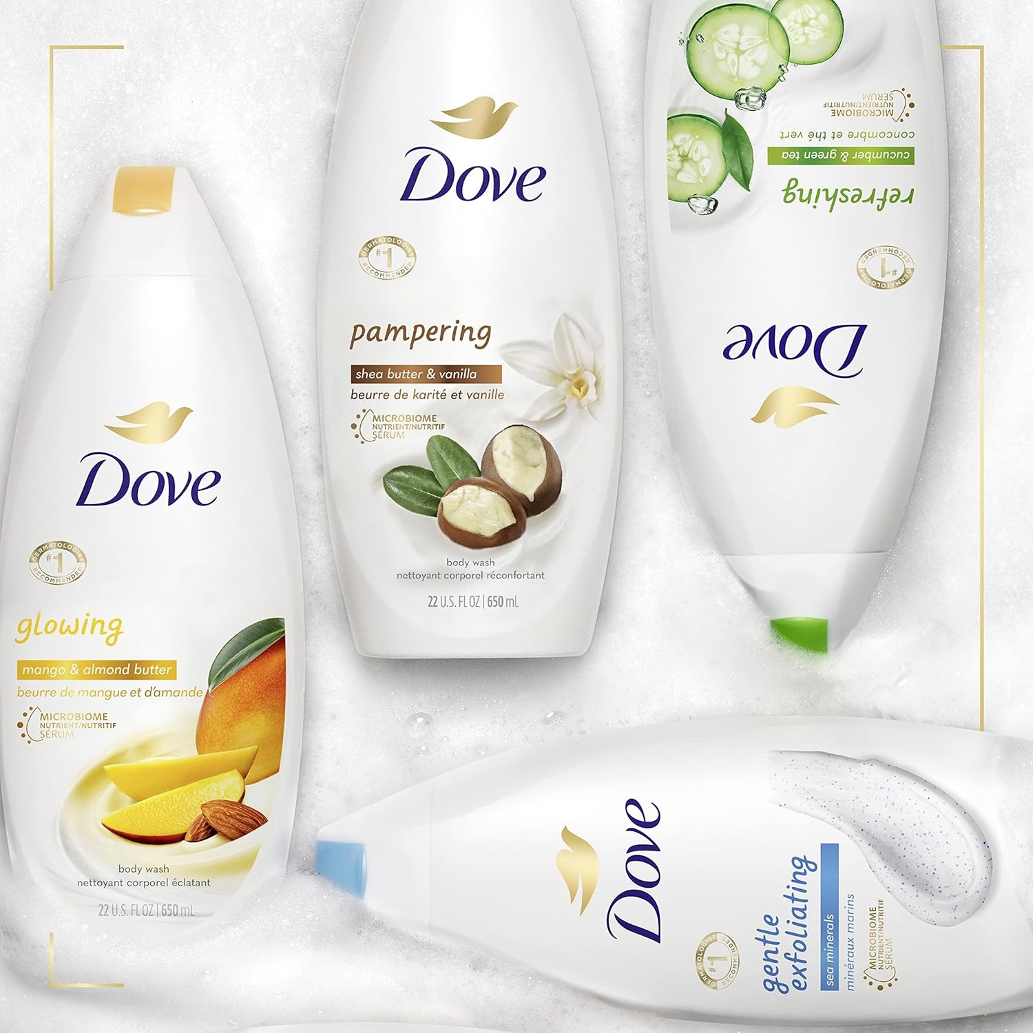 image:imageDove Body Wash with Pump 3 Count Glowing Mango amp Almond Butter for Renewed HealthyLooking Skin Gentle Skin Cleanser with 24hr Renewing MicroMoisture 306 ozMango and Almond Butters