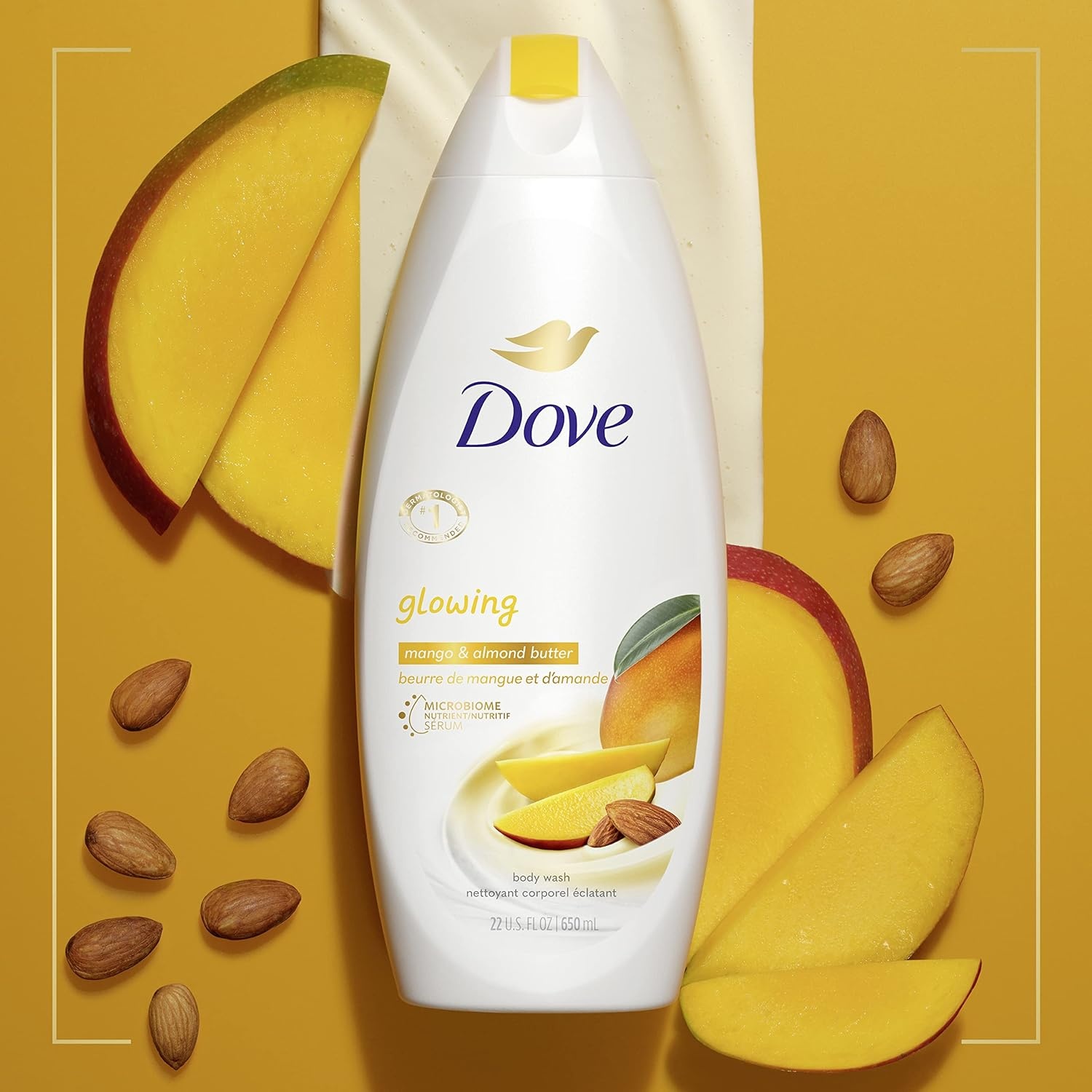 image:imageDove Body Wash with Pump 3 Count Glowing Mango amp Almond Butter for Renewed HealthyLooking Skin Gentle Skin Cleanser with 24hr Renewing MicroMoisture 306 ozMango and Almond Butters