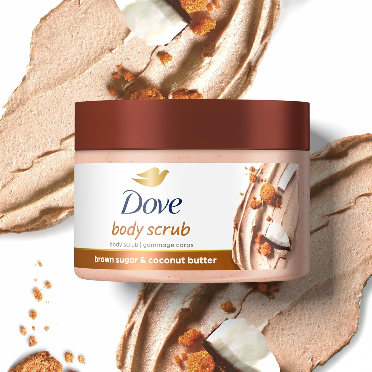 image:imageDove Scrub Brown Sugar amp Coconut Butter For Silky Smooth Skin Body Scrub Exfoliates amp Restores Skins Natural Nutrients 105 ozBrown Sugar and Coconut Butter