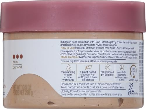 image:imageDove Scrub Brown Sugar amp Coconut Butter For Silky Smooth Skin Body Scrub Exfoliates amp Restores Skins Natural Nutrients 105 ozCoconut Butter
