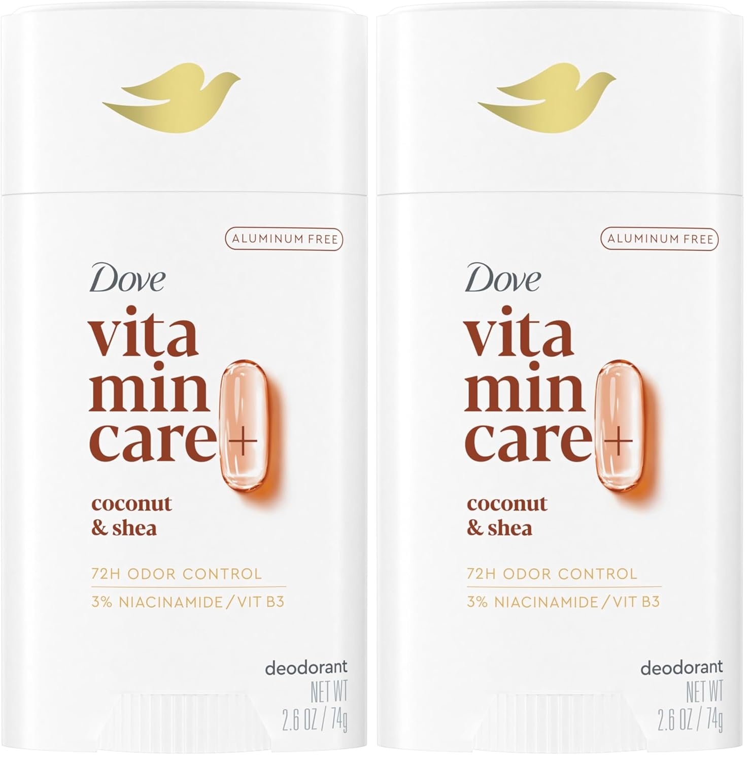 image:imageDove VitaminCare Aluminum Free Deodorant Stick for 72H Odor Protection Lavender amp Chamomile Breathable Deodorant for Women 26 ozCoconut Shea