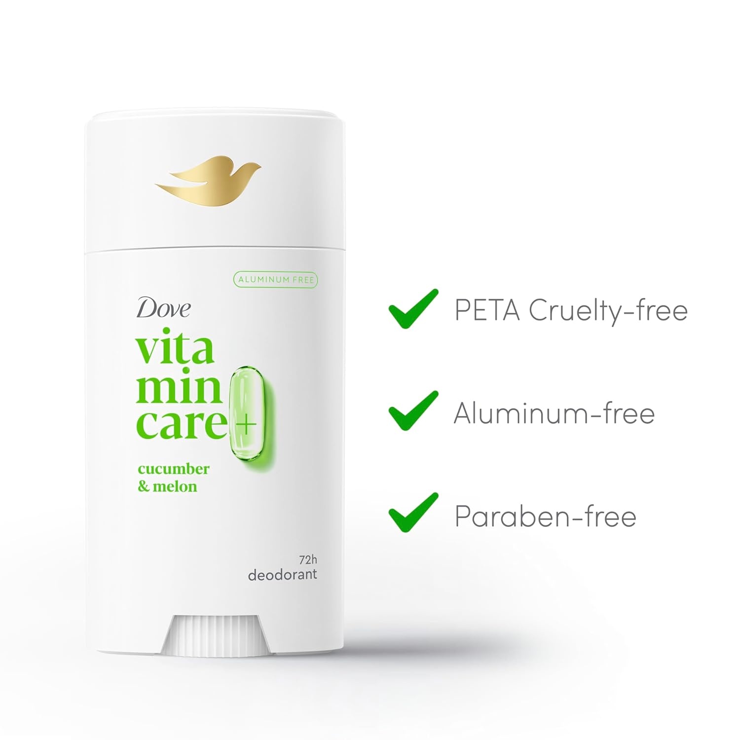 image:imageDove VitaminCare Aluminum Free Deodorant Stick for 72H Odor Protection Lavender amp Chamomile Breathable Deodorant for Women 26 ozCucumber Melon