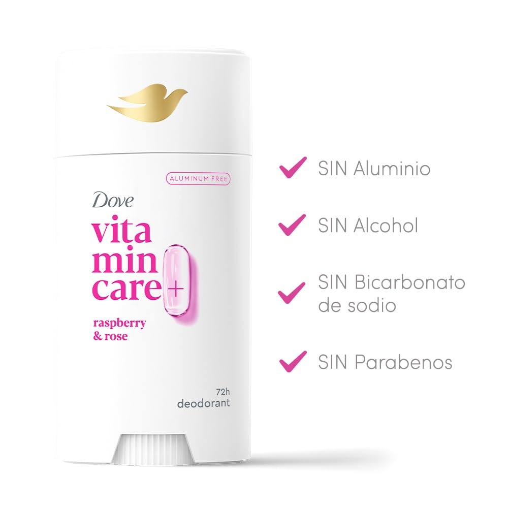 image:imageDove VitaminCare Aluminum Free Deodorant Stick for 72H Odor Protection Lavender amp Chamomile Breathable Deodorant for Women 26 ozRaspberry Rose