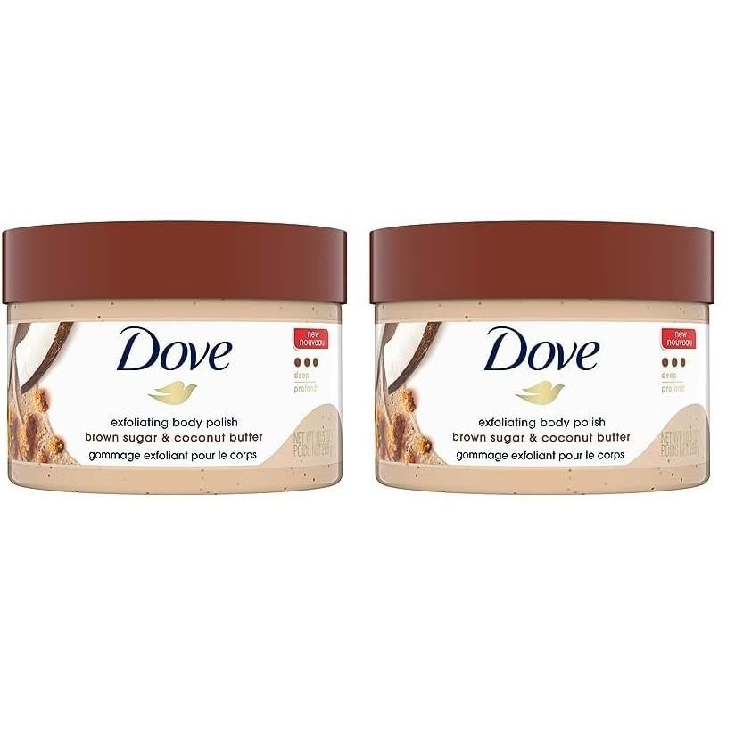 image:imageDove Scrub Brown Sugar amp Coconut Butter For Silky Smooth Skin Body Scrub Exfoliates amp Restores Skins Natural Nutrients 105 ozCoconut Butter