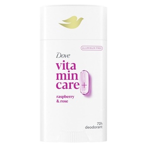 Dove VitaminCare+ Aluminum Free Deodorant Stick for 72H Odor Protection Lavender & Chamomile Breathable Deodorant for Women 2.6 oz(Raspberry + Rose)