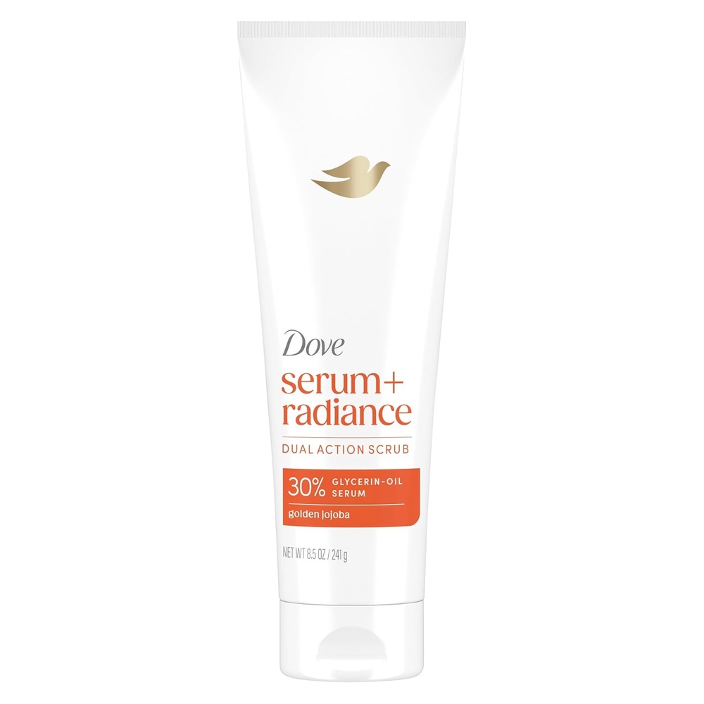 image:imageDove Serum  Radiance Body Scrub with 30 GlycerinOil Serum amp Golden Jojoba for Smooth Radiant Skin 85 OZ