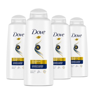 Dove Nutritive Solutions Strengthening Conditioner Intensive Repair 4 Count for Damaged Hair Deep Conditioner with Keratin Actives 20.4 oz(20.4 Fl Oz (Pack of 4))